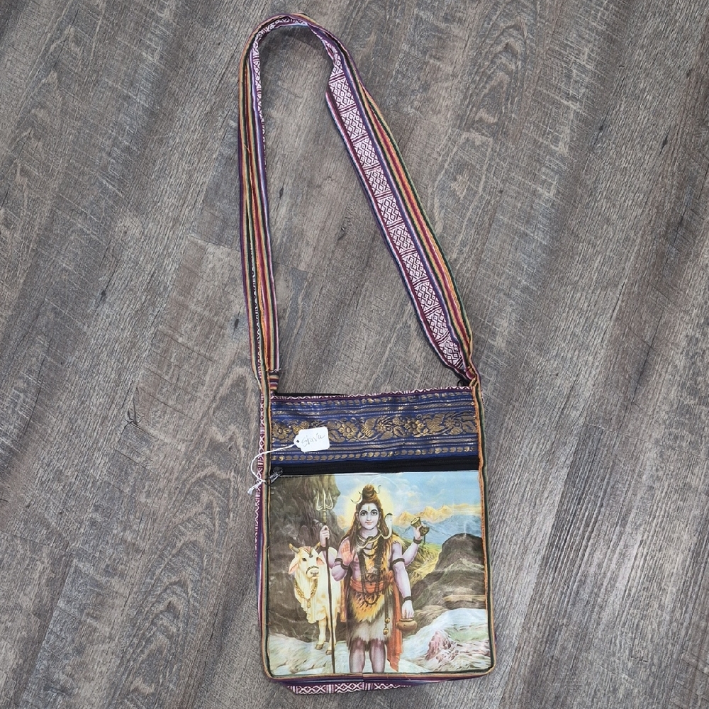 Colorful SHIVA deity Crossbody Bag